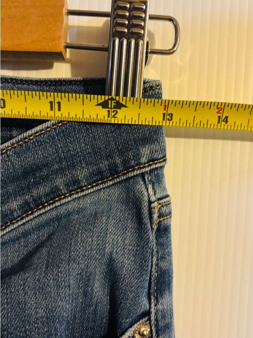Edwin Blue Denim Jeans size 25 - Picture 6 of 8